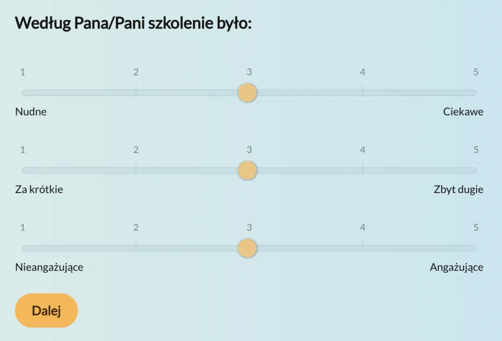Przykład pytania z wykorzystaniem dyferencjału semantycznego