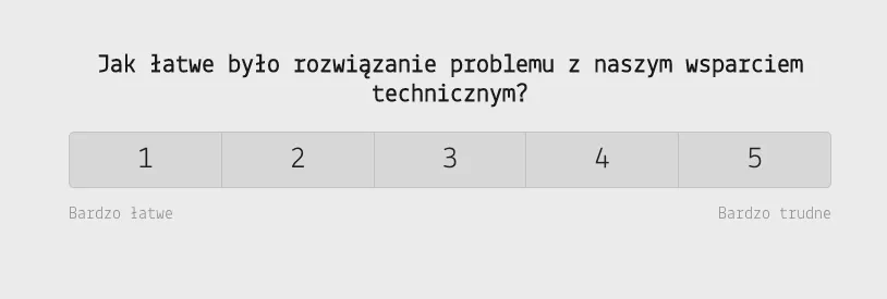 Pytanie CES – ocena wysiłku klienta