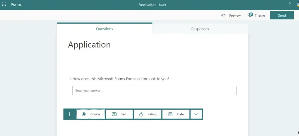 Edytor Microsoft Forms