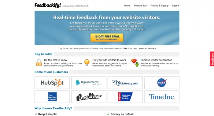 Feedbackify – prosty pływający widget feedbackowy