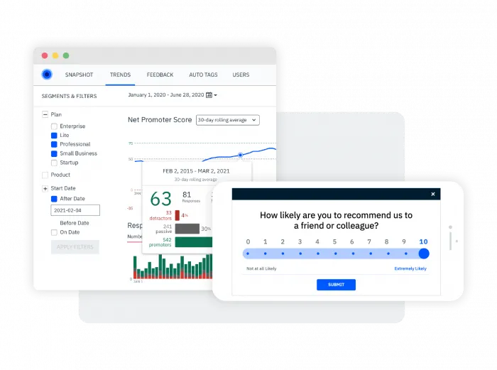 Wootric by InMoment – pomiar NPS/CSAT/CES in-app