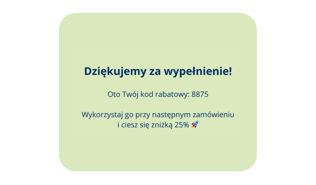 Unikalny kod rabatowy na końcu ankiety – skuteczny sposób na zaangażowania klientów