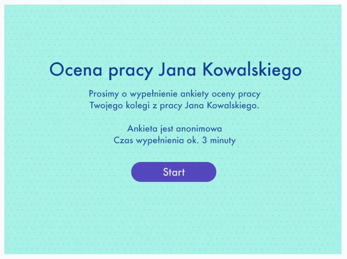 Ocena pracownika - wstęp do ankiety