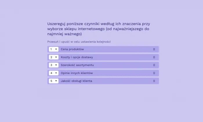 Dowiedz się, czym jest skala rang w ankietach, jak ją skutecznie stosować i jakie korzyści przynosi. Poznaj przykłady, oraz gotowe szablony.