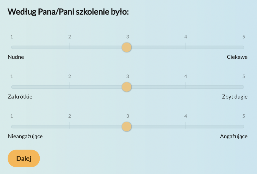 Przykład pytania z wykorzystaniem dyferencjału semantycznego