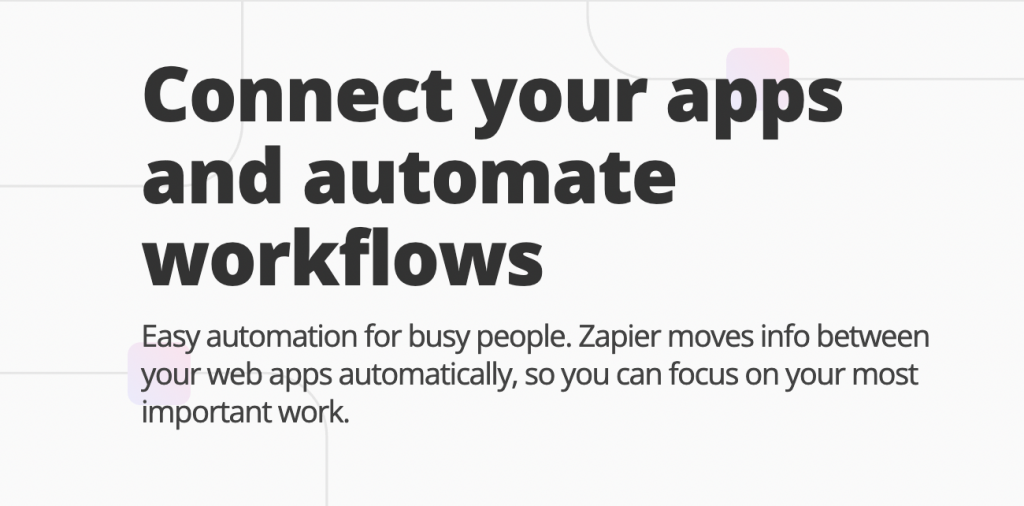 Zapier automatycznie przenosi informacje między aplikacjami internetowymi