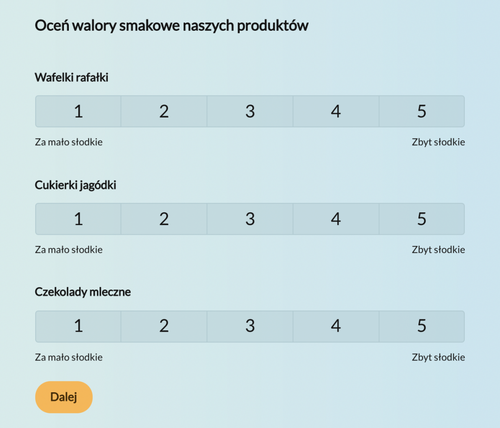 Skala numeryczna w ankiecie