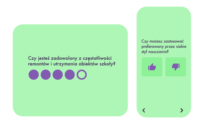 Ankieta dla nauczycieli - ewaluacja pracy, przykład